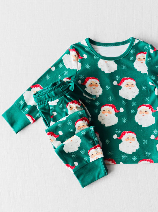 BLP0715 Santa Boy Cute Long Sleeve Wholesale Boutique Kid Outfit Clothing Sets