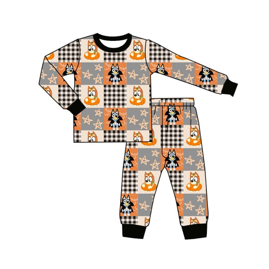 BLP0728 Halloween Dog Cute Long Sleeve Wholesale Boutique Kid Outfit Clothing Sets