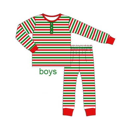 BLP0836 Stripe Boys Winter Fall Long Sleeve Wholesale Boutique Kid Outfit