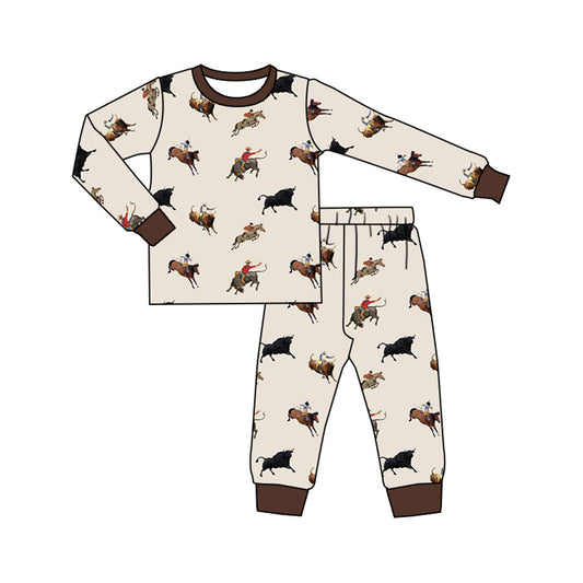 BLP0844 Cowboy Boy Winter Fall Long Sleeve Wholesale Boutique Kid Outfit