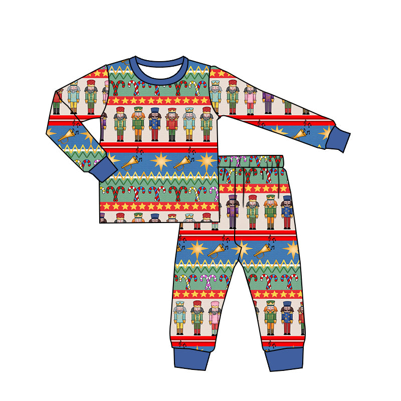 BLP0887 Christmas Boys Design Fashion Winter Fall Long Sleeve Wholesale Boutique Kid Outfit Clothing