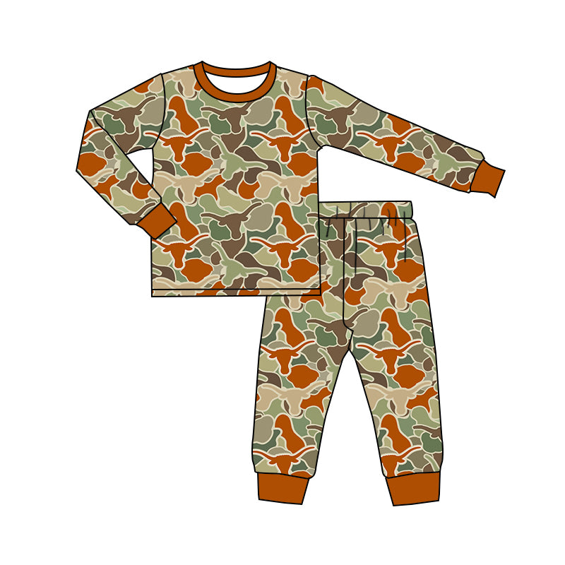 BLP1042 Camo Winter Fall Long Sleeve Wholesale Boutique Kid Outfit Clothing Set