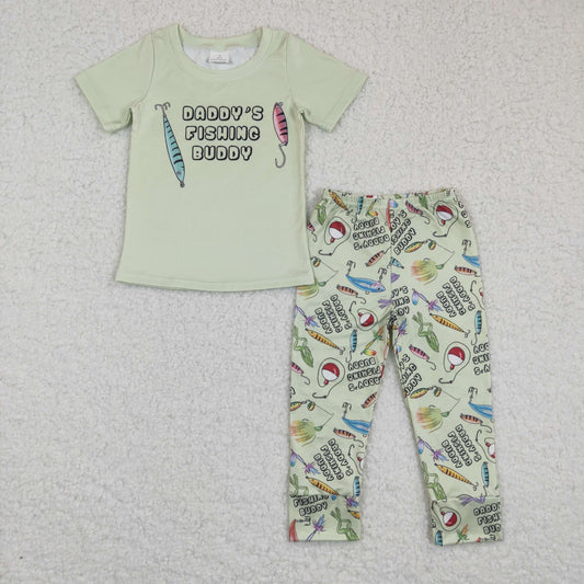 BSPO0038  Fish Hot Sale Girl Summer Short Sleeve Sets Kid Clothing