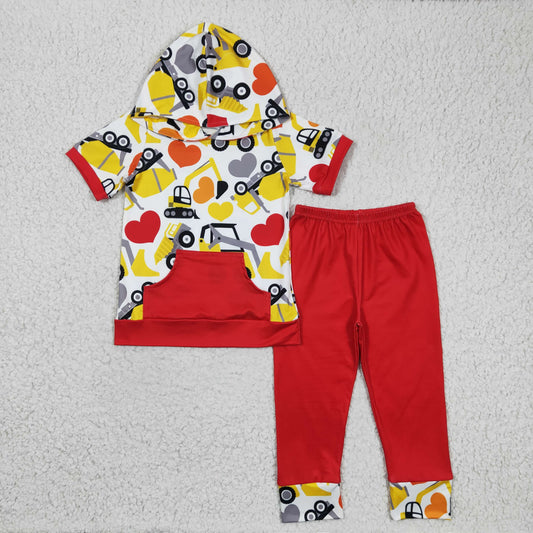 BSPO0050 Red Boutique Wholesale Hot Sale Girl Sets Kid Clothing