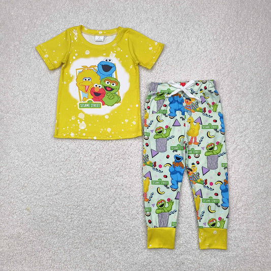 RTS NO MOQ Baby Boys Summer Sets BSPO0314 Street Duck Shirt Pants Boutique Outfits Clothes Sets