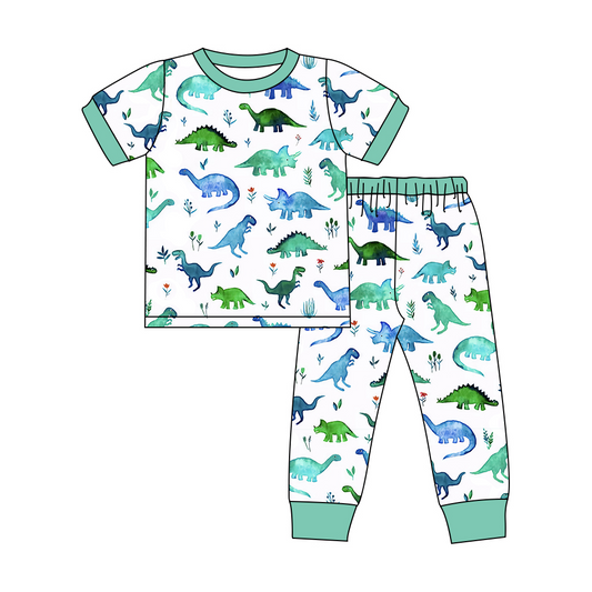 BSPO0388 Baby Boys Dinosaur Pants Pajama Set Pre-order