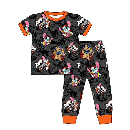 BSPO0417 Halloween Black Wholesale Baby Kids Wear Boutique Kid Clothing Set