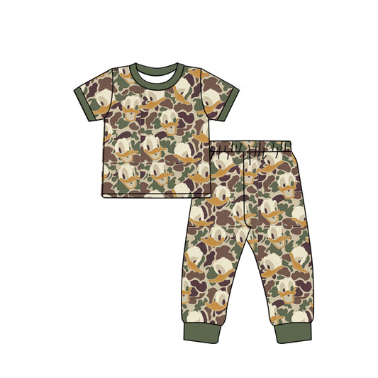 BSPO0428 Duck Camo Short Sleeve Baby Kids Boutique Kid Clothing