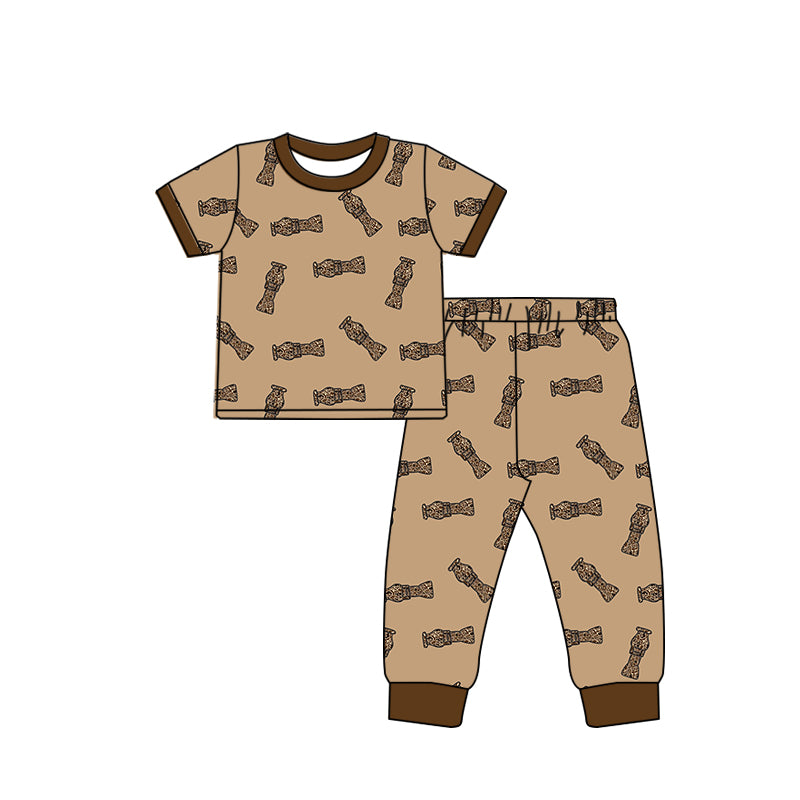 BSPO0444 Cute Short Sleeve Wholesale Boutique Kid Clothing Sets