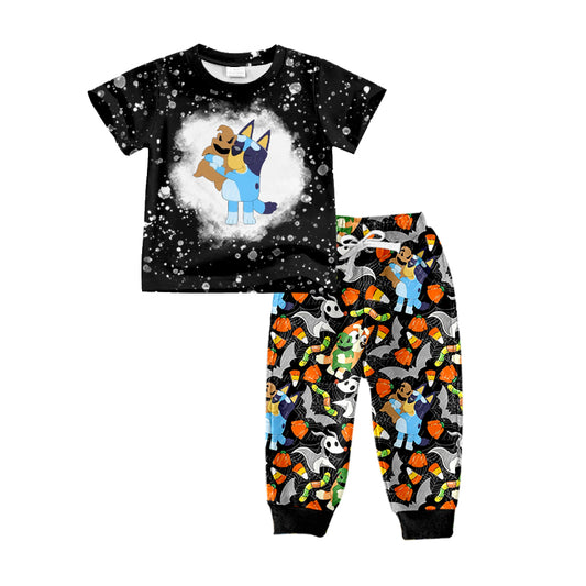 BSPO0448 Dog Short Sleeve Wholesale Boutique Kid Clothing Sets