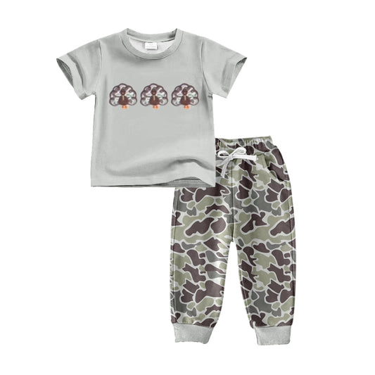 BSPO0482 Camo Winter Fall Short Sleeve Wholesale Boutique Kid Outfit Clothing Sets