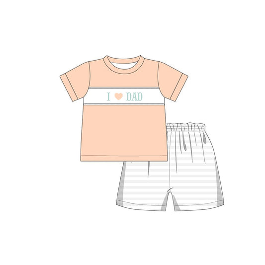 BSSO0752 Orange Baby Kids Children Boutique Kid Clothing Set