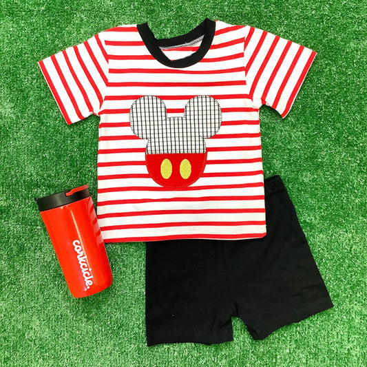 BSSO0801 Cartoon Kid Summer Clothing Children Short Sleeve Top Outfit