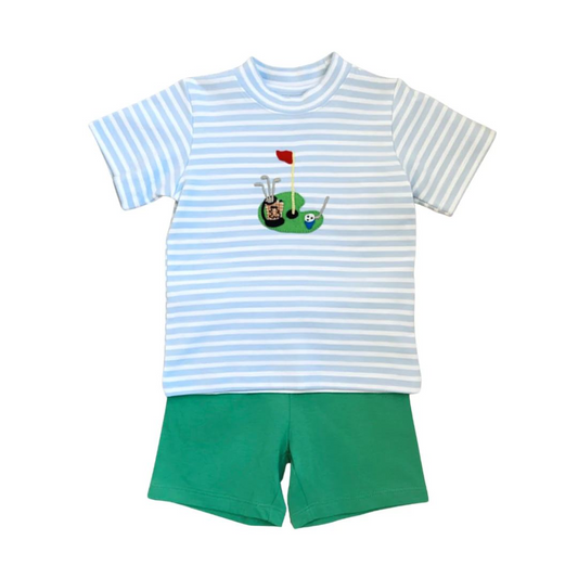 BSSO0813 Cute Stripe Kid Summer Clothing Children Shorts Sleeve Child Clothes