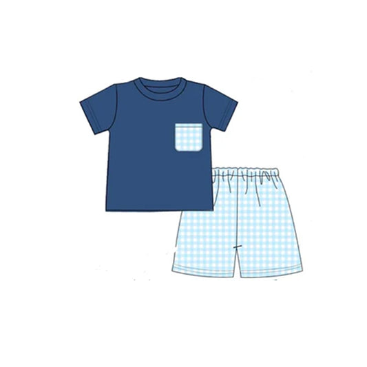 BSSO0828 Navy Blue Cute Kid Wear Clothing Children Shorts Clothes