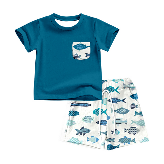 BSSO0831 Shark Cute Kid Wear Clothing Children Shorts Clothes