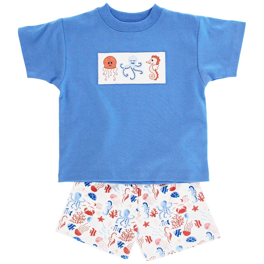 BSSO0848 Blue Sea Cute Kid Pink Clothing Children Shorts Clothes