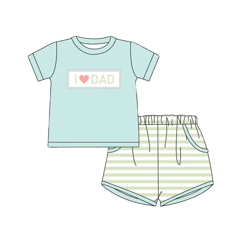 BSSO0878 Cute Summer Short Sleeve Outfit Kid Clothing