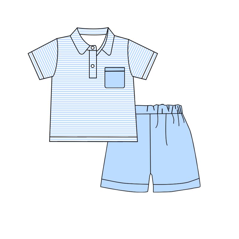 BSSO0891 Boy Summer Short Sleeve Outfit Kid Clothing