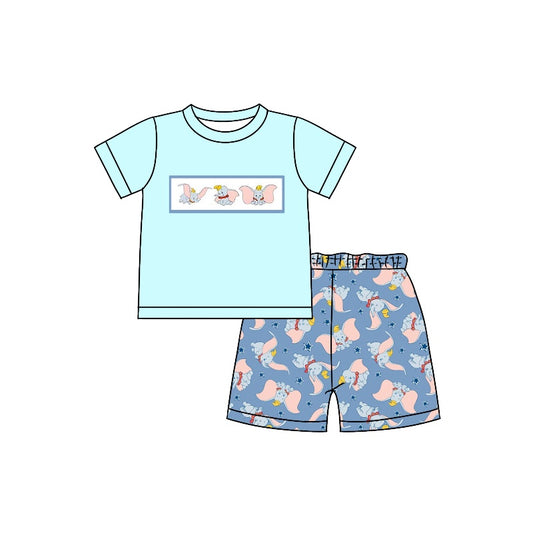 BSSO0893 Cartoon Boy Summer Short Sleeve Outfit Kid Clothing Set