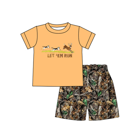 BSSO0924 Camo Boy Clothes Summer Short Sleeve Kid Clothes