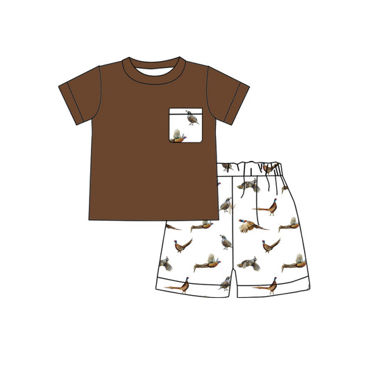 BSSO0925 Duck Boy Clothes Summer Short Sleeve Kid Clothes