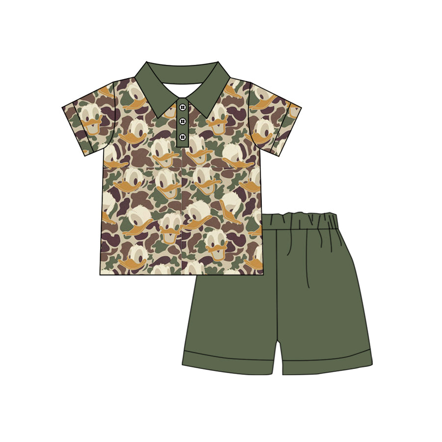 BSPO0429 Camo Short Sleeve Baby Kids Boutique Kid Clothing