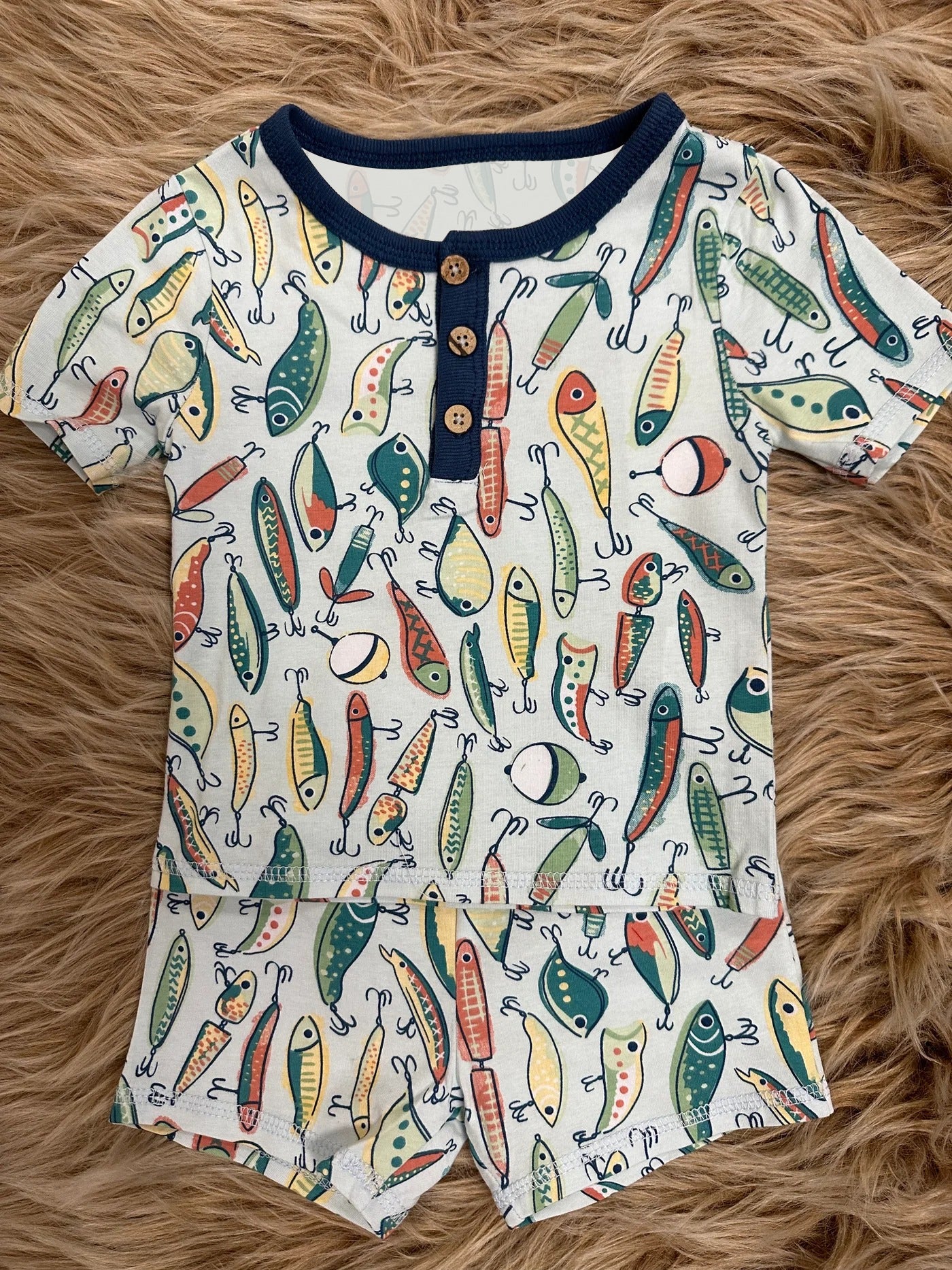 BSSO0987 Short Sleeve Fish Baby Kids Boutique Kid Clothing