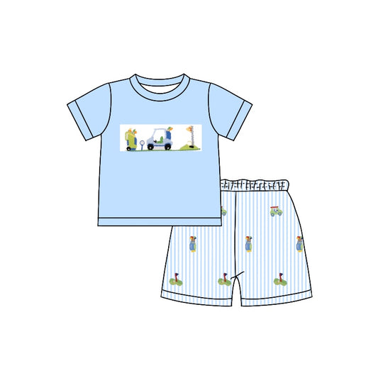 BSSO0993 Boy Short Sleeve Wholesale Baby Kids Wear Boutique Kid Clothing Sets