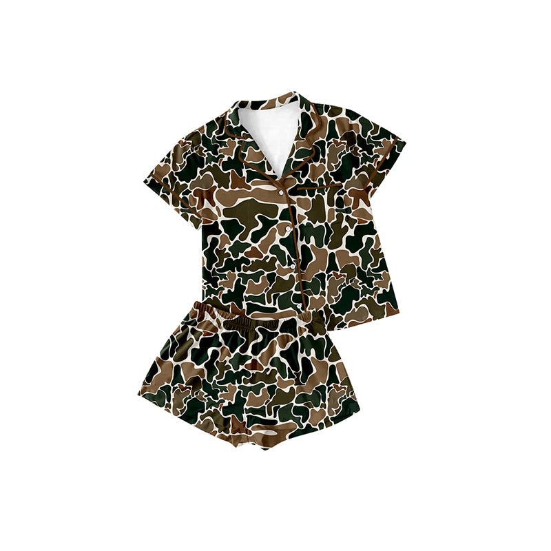 BSSO1064 Boy Summer Camo Short Sleeve Wholesale Boutique Kid Outfit Clothing Set