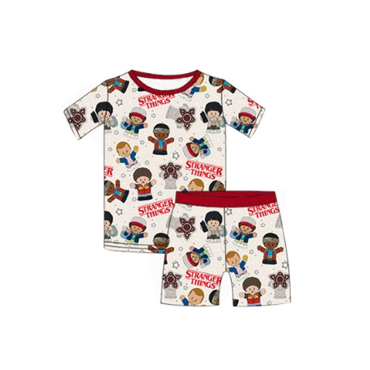 4.10 BSSO1454 Baby Boys Short Sleeves Cartoon Kids Stars Top Short Pajamas Set Pre order