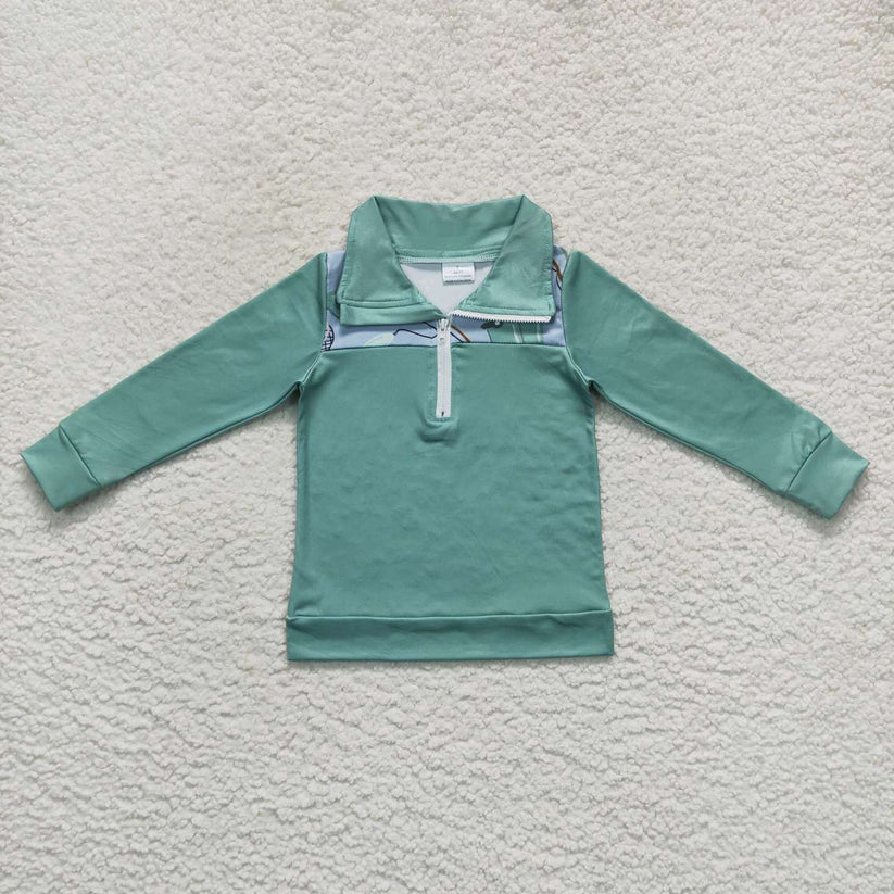 BT0335 Kids Boys Fishing Pullover Top