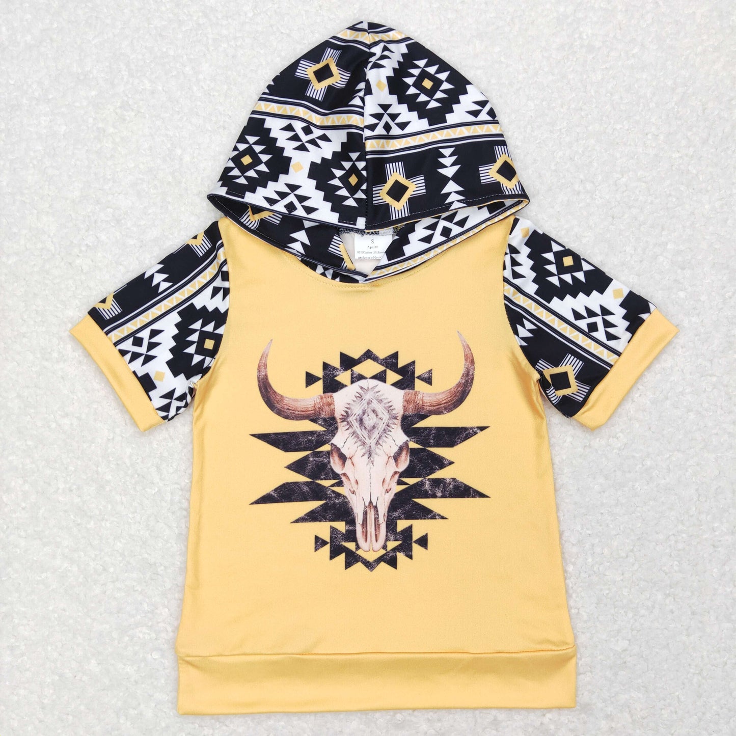 BT0458  Cow Cute Baby Boys Short Sleeves Fishing Zipper Pullovers Top