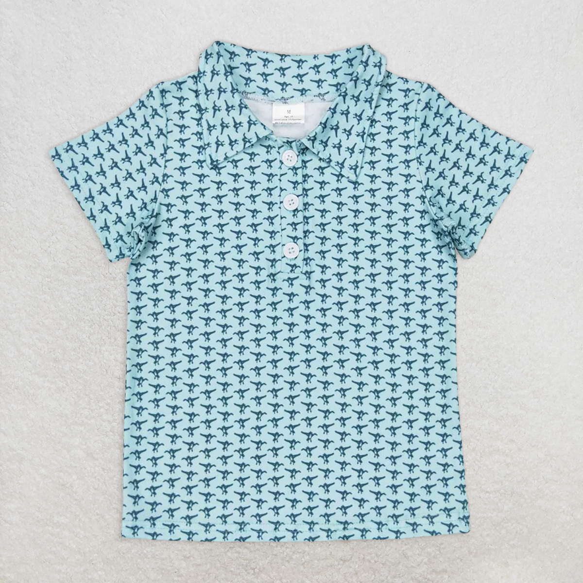 RTS NO MOQ Summer Baby Boys Shirt BT0497 Mallard Duck Short Sleeve Buttons Tee Shirts Tops