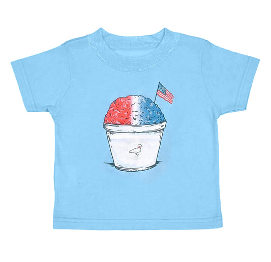 BT0648 Hot Sale 4th of July Blue Cute kid cute pattern raglan shirt