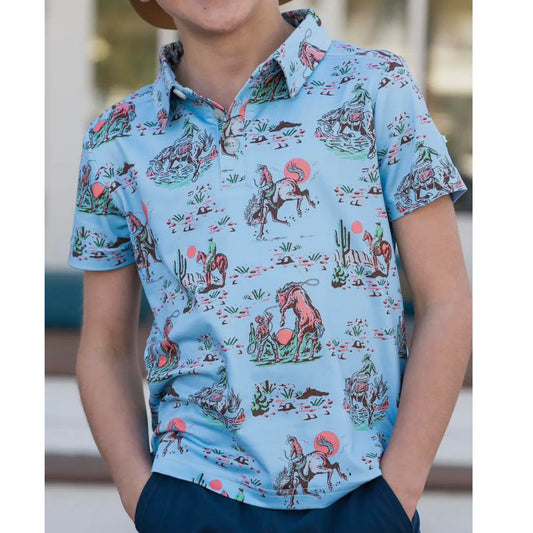 BT0661 Cute boy cute pattern raglan shirt