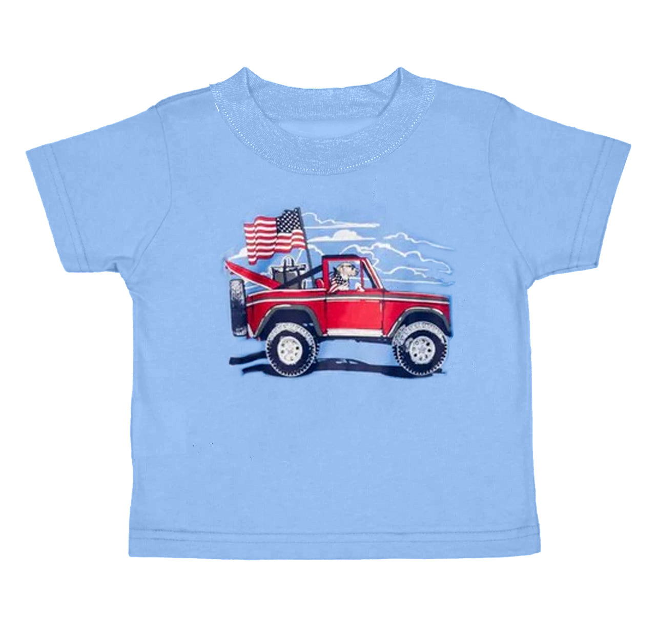 BT0662 4th of July Cute boy cute pattern raglan shirt