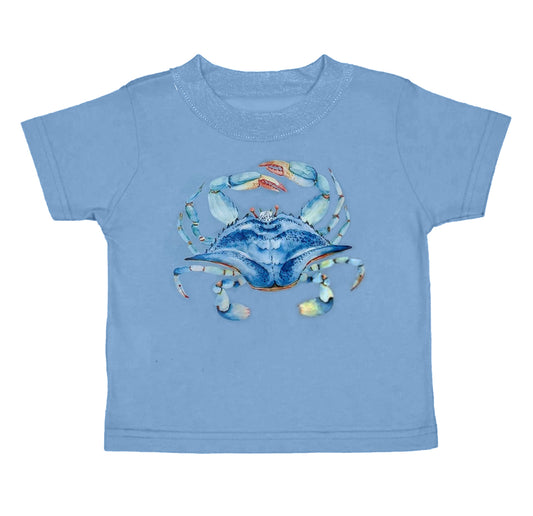 BT0679 Blue Crab Baby Boys Short Sleeve Shirt Top