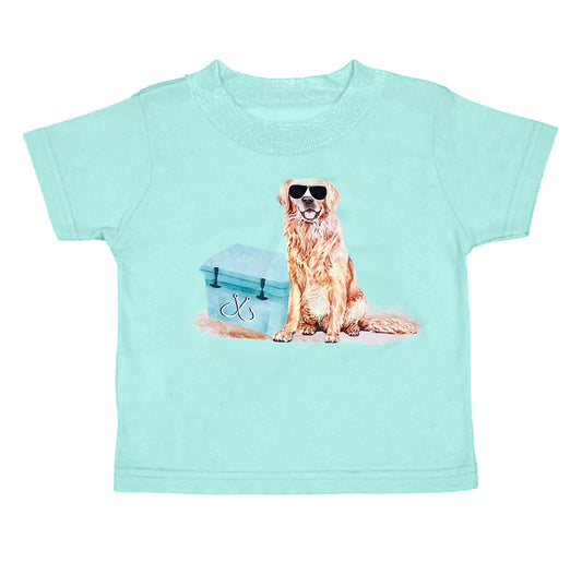 BT0681 Dog Baby Boys Short Sleeve Shirt Top