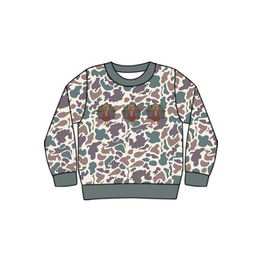 BT0863 Camo Design Baby Boys Long Sleeve Tee Shirts Tops