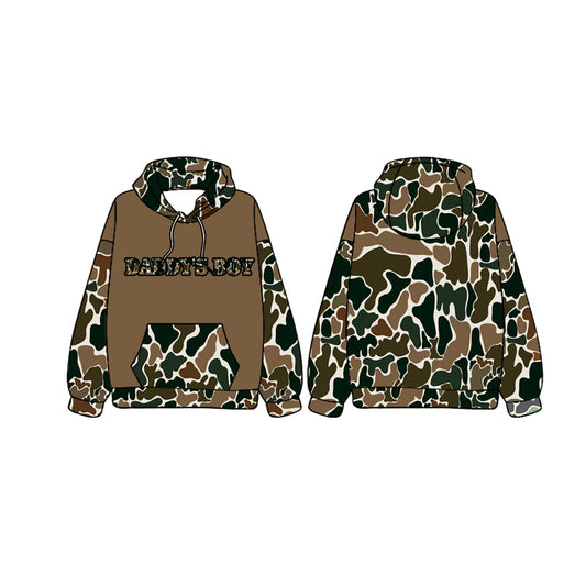 BT0981 Camo Wholesale Boys Long Sleeve Hoodie Top Shirts