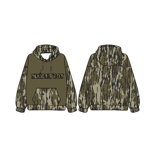 BT0988  Wholesale Camo Boys Long Sleeve Hoodie Top Shirts