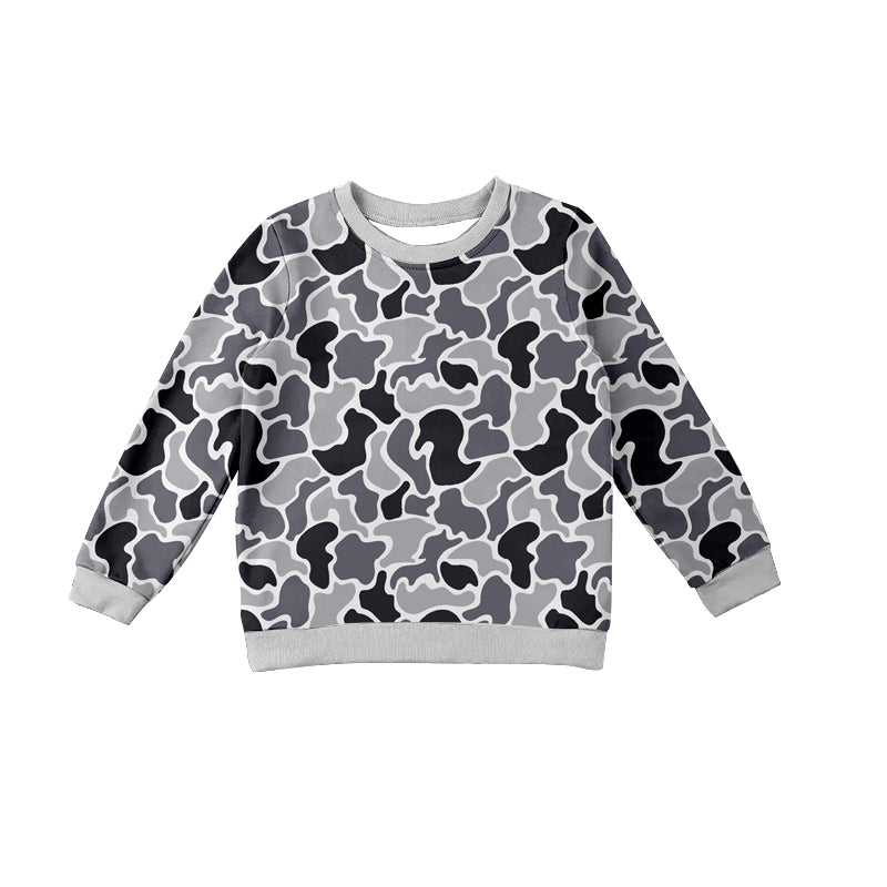 BT1061 Camo Cute Baby Girls Long Sleeve Tee Shirts Tops