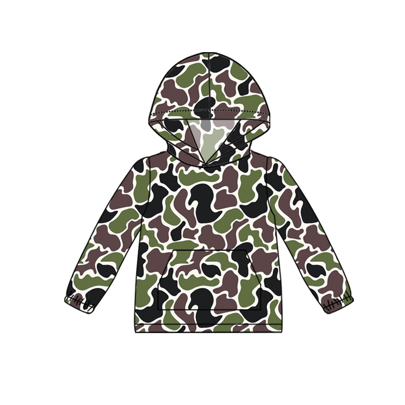 BT1064 Camo Cute Baby Girls Long Sleeve Tee Shirts Tops