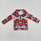 RTS NO MOQ Sibling Baby Boys Long Sleeve Western Aztec Zip Quater Pullovers Tops