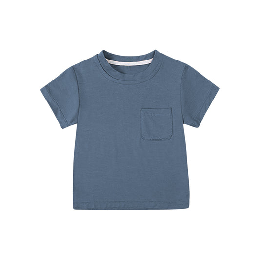 4.8 BT1219 Baby Boys Blue Short Sleeves Tee Shirts Top Pre order