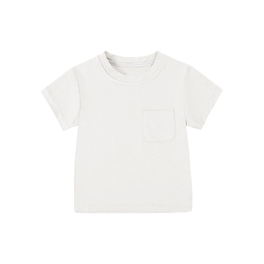 4.8 BT1221 Baby Boys White Short Sleeves Tee Shirts Top Pre order