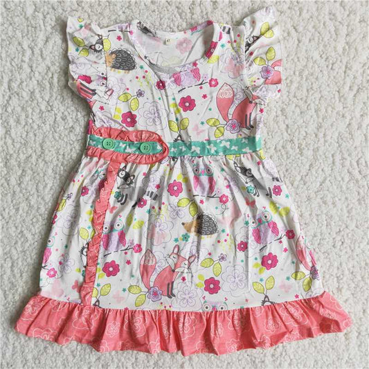 C3-9-1 Pink Baby Girls Cute Summer Dress