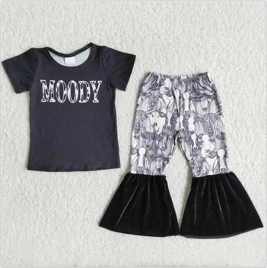 C4-15 Black Girls Summer Children Clothing Kid Summer Boutique Outfits