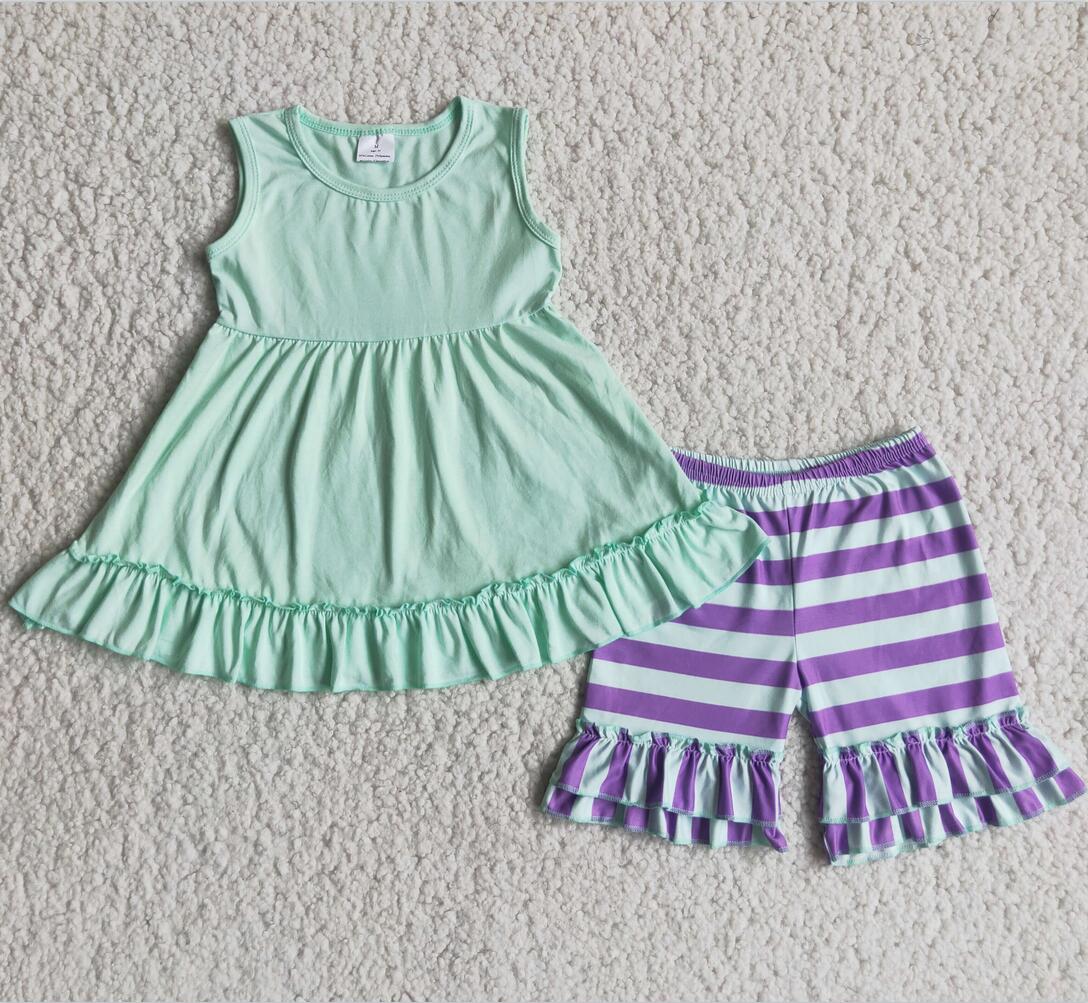 C4-9 Blue Kid Shorts Summer Boutique Children Clothing